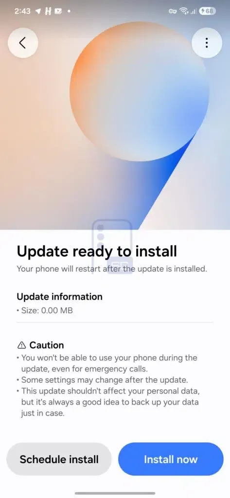 Antarmuka One UI 9 terbaru pada perangkat Samsung (Photo: Samsung)