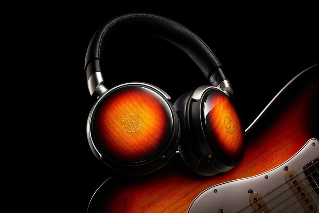 Audio-Technica ATH-WP900SE edisi terbatas dengan finishing sunburst (Photo: Audio-Technica, Fujigen)