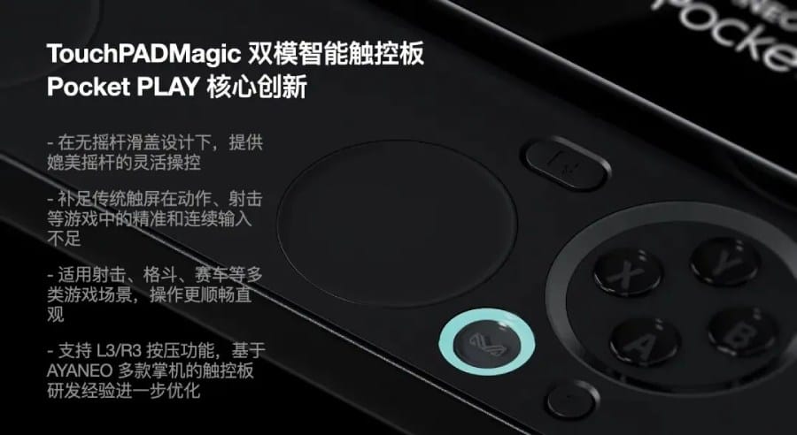 Ayaneo Pocket Play ponsel gaming slider dengan kontroler geser terbuka (Photo: Ayaneo; MediaTek)