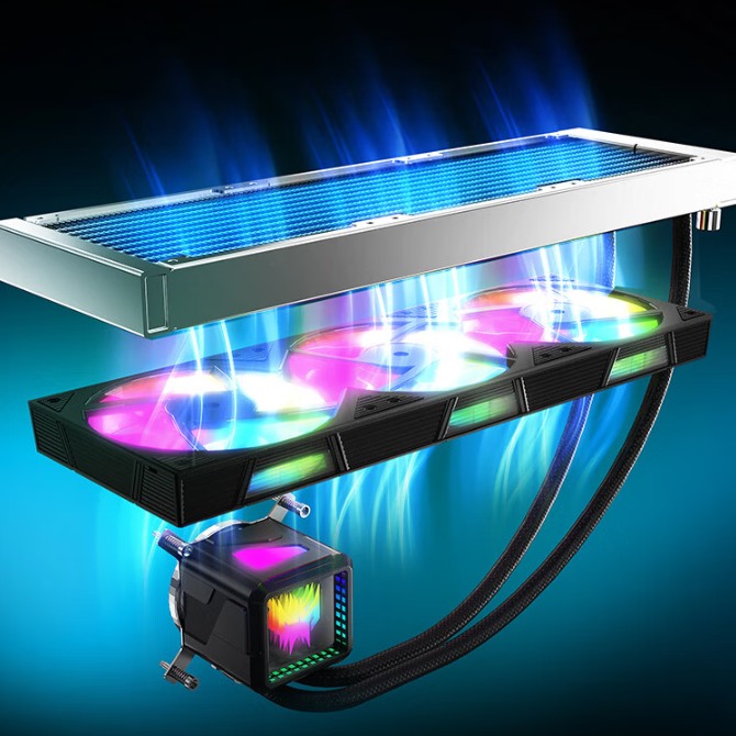 Desain casing Acer Predator Orion 7000 RTX 5080 dengan panel kaca dan ARGB (Photo: Acer, Nvidia)