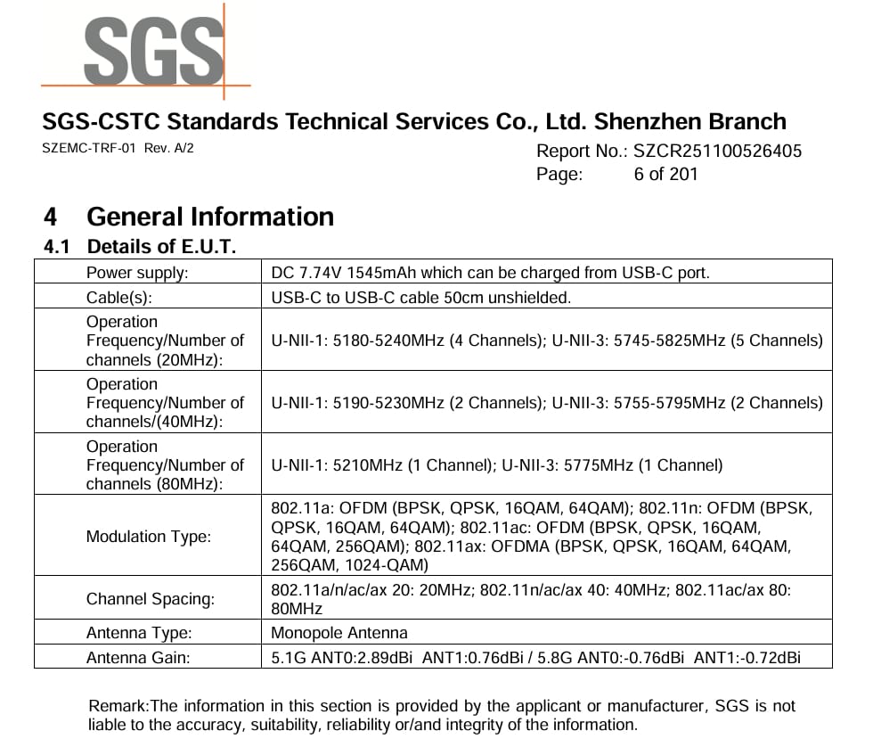 Detail bodi kamera gimbal pocket generasi baru (Photo: DJI, FCC)