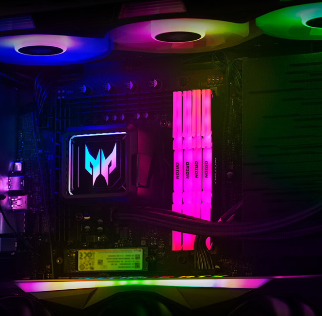 Detail Intel Core Ultra 9 285K pada desktop gaming (Photo: Acer, Nvidia)