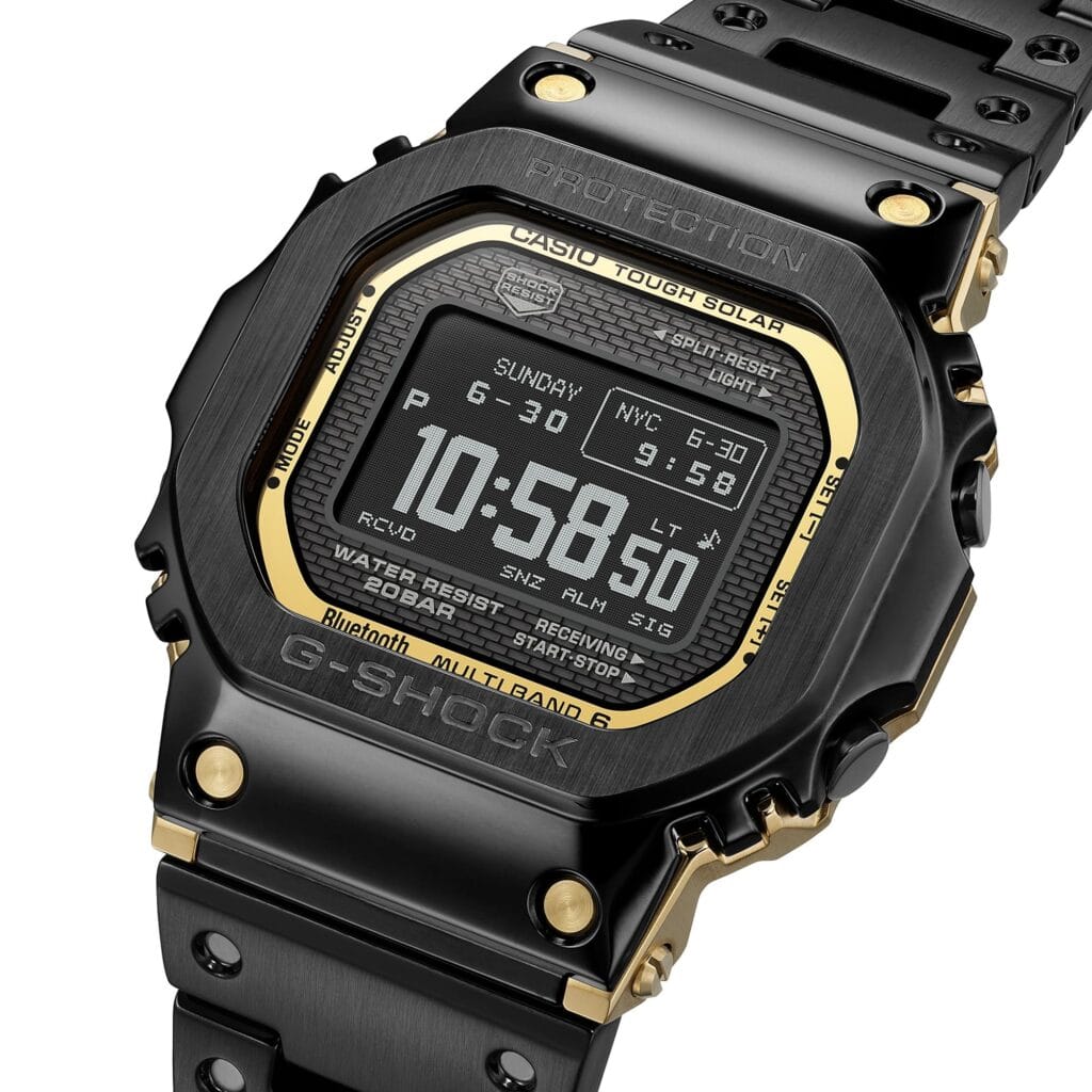 Detail jam tangan full metal G-Shock dengan material stainless steel (Photo: Casio)