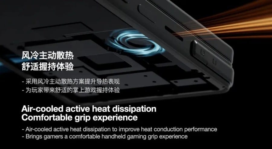 Detail layar OLED 165Hz tanpa punch-hole (Photo: Ayaneo; MediaTek)