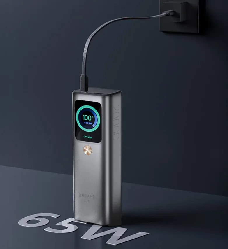 Fitur kabel built-in pada power bank 20.000mAh dari Dreame (Photo: Dreame)