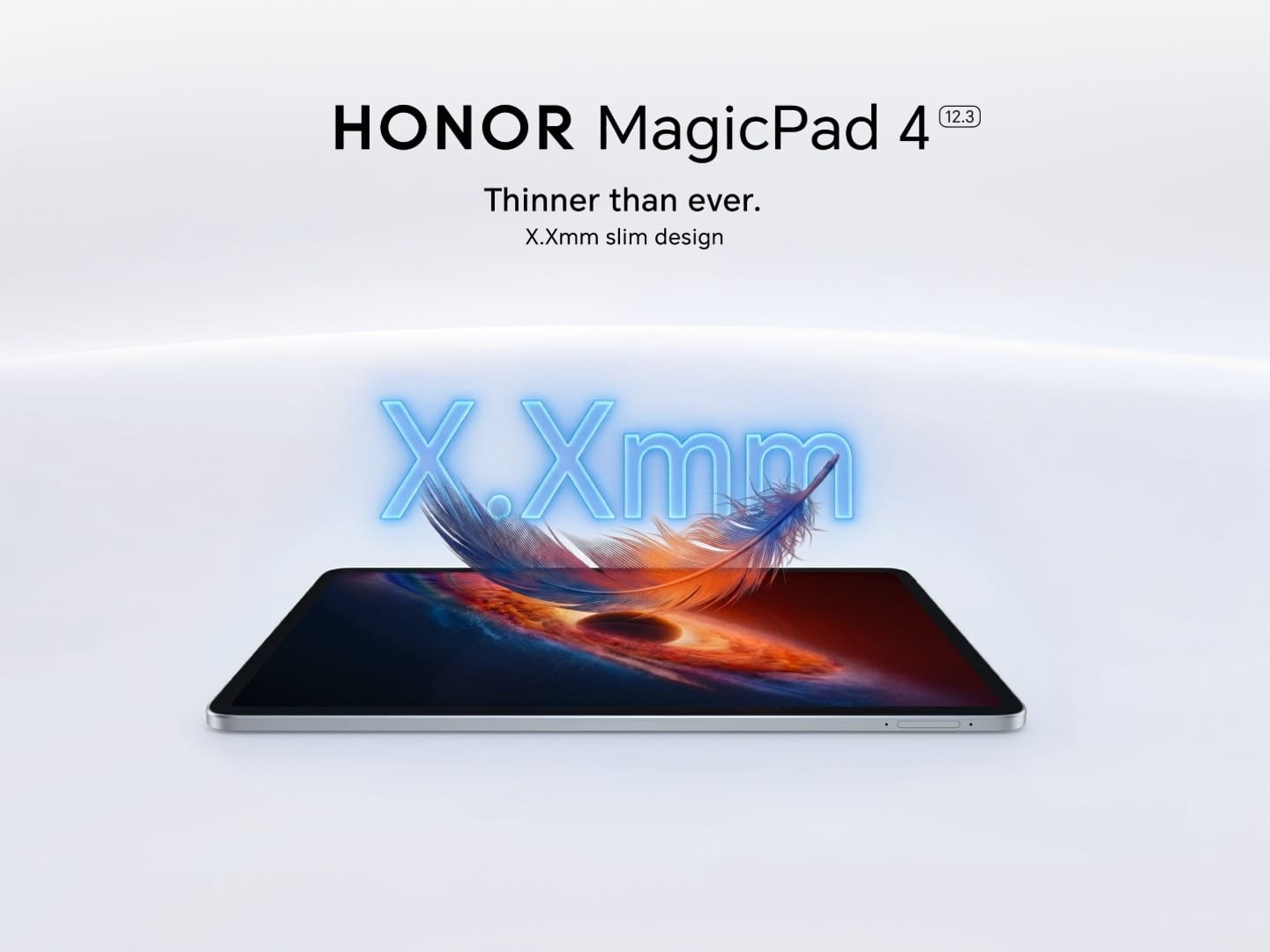 Fitur Unggulan Honor MagicPad 4 dengan desain bodi ultra tipis (Photo: Honor, Gizmochina)