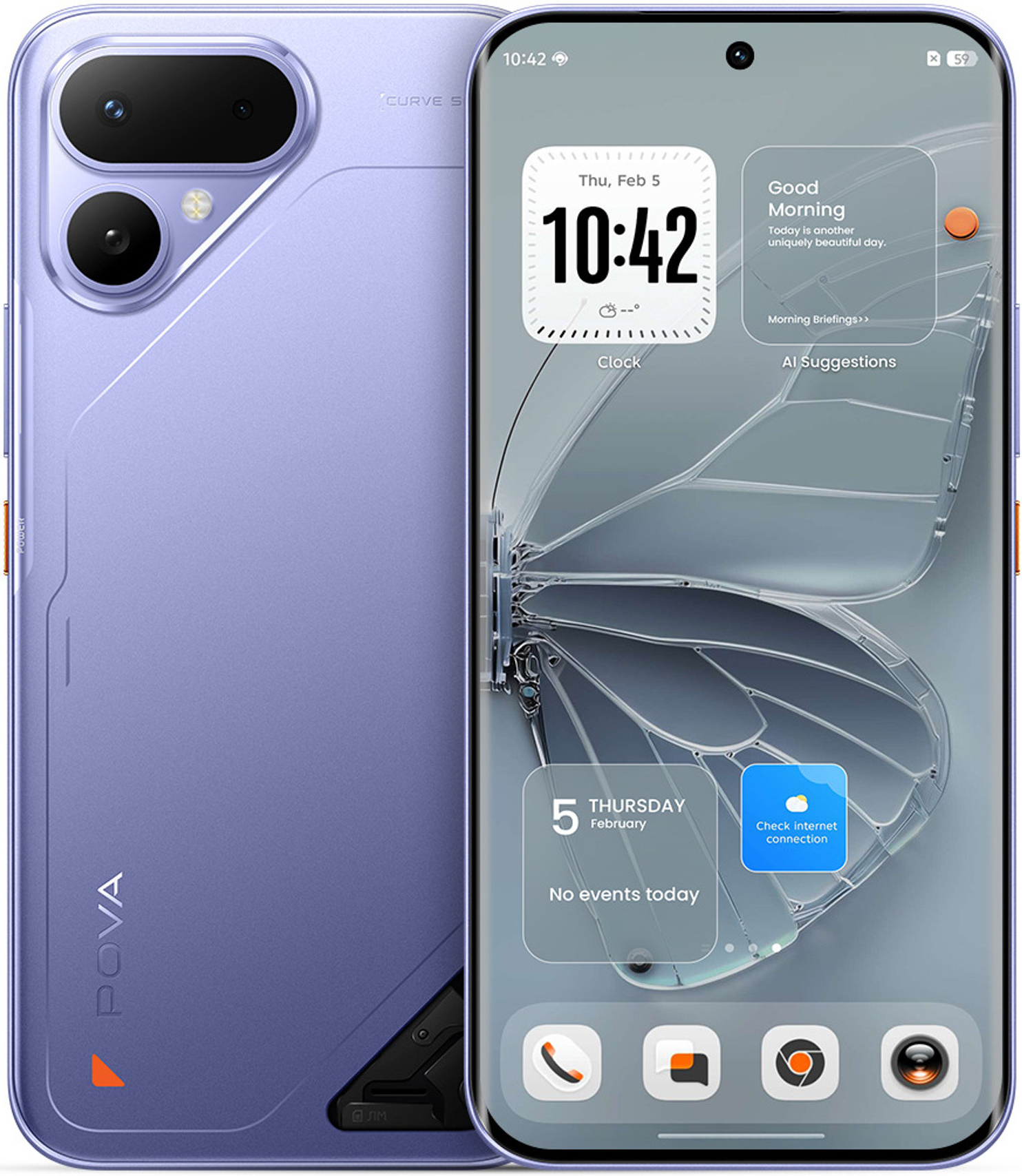 HP Baterai 8000mAh Terbaru Tecno Pova Curve 2 dengan desain ultra tipis (Photo: Tecno, Gizmochina)