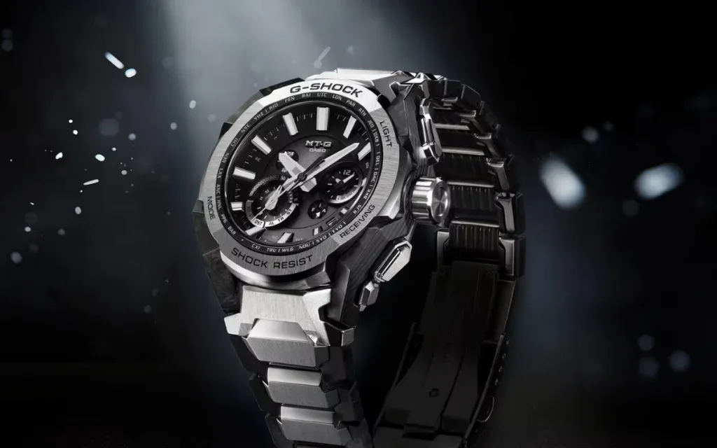 Jam tangan premium Casio G-Shock MTGB4000D-1A dengan bezel baja tahan karat (Photo: Casio)