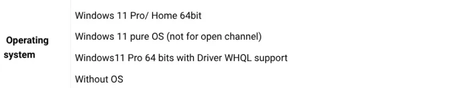 Opsi sistem operasi Windows 11 pure OS pada spesifikasi laptop Asus (Photo: Asus, Microsoft) Opsi sistem operasi Windows 11 pure OS pada spesifikasi laptop Asus (Photo: Asus, Microsoft)