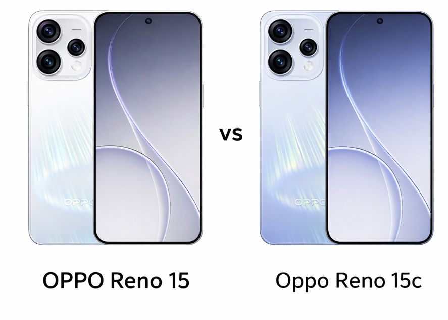 Perbandingan desain OPPO Reno 15 5G vs Reno 15c 5G (Photo: Gizmochina)
