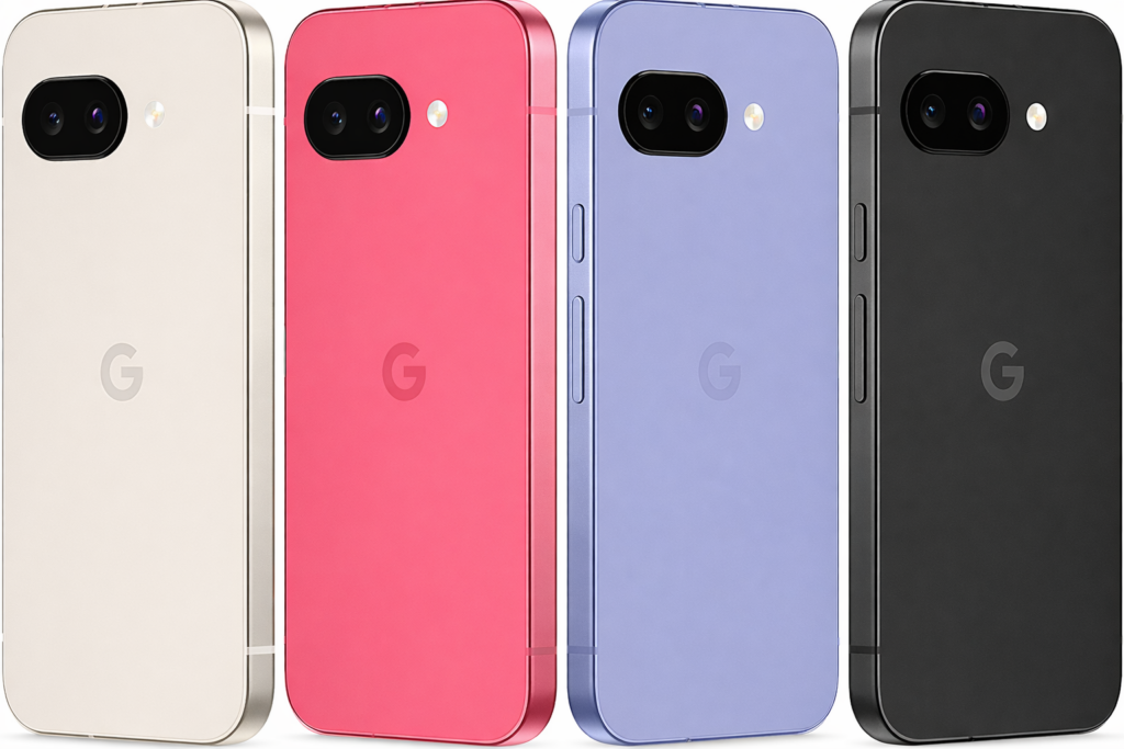 Pilihan warna dan fitur Google Pixel 10a yang bocor ke publik (Photo: Google, Winfuture)