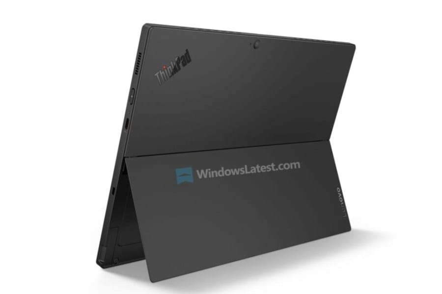 Port USB-C dan fitur Laptop Bisnis Hybrid Lenovo untuk mobilitas tinggi (Photo: Lenovo, Windows Latest)