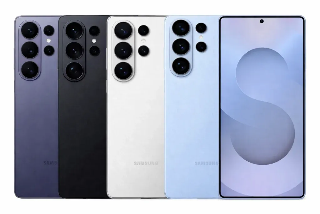 Samsung Galaxy S26 Ultra Indonesia dalam render desain melengkung (Photo: Samsung; Corning)