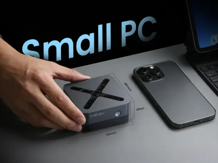 Setelan kerja menampilkan mini PC vs laptop 2026 di meja minimalis (Photo: ASUS, Minix)