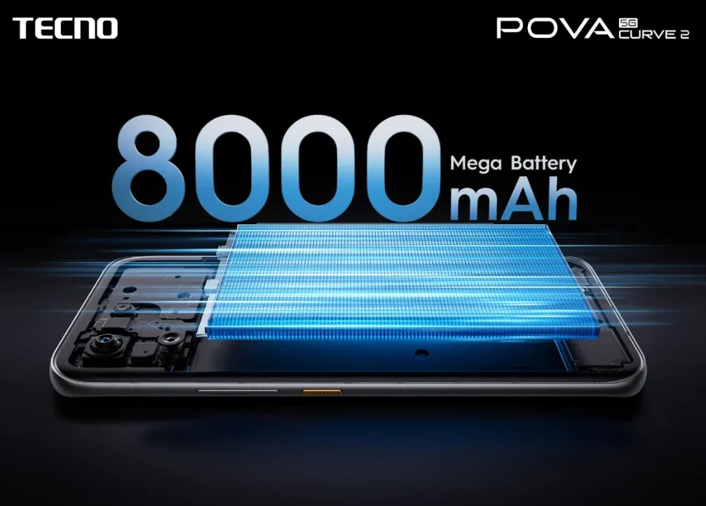 Spesifikasi layar lengkung AMOLED 144Hz TECNO POVA Curve 2 5G (Photo: TECNO)