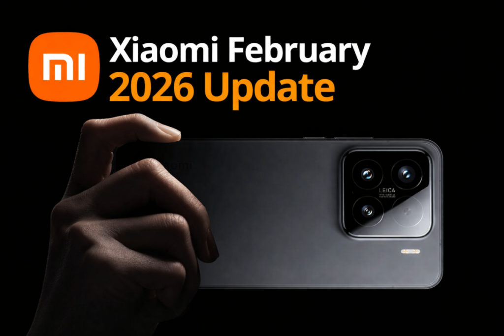 Update keamanan Xiaomi HyperOS Februari 2026 pada perangkat Xiaomi (Photo: Gizmochina, Xiaomi Time)