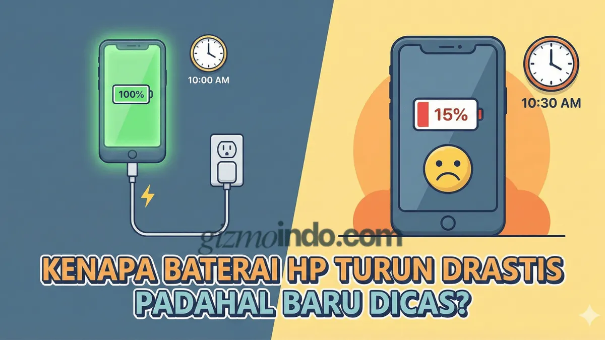 Baterai HP Langsung Drop Padahal Baru Dicas? Ini Penyebab yang Sering Diremehkan