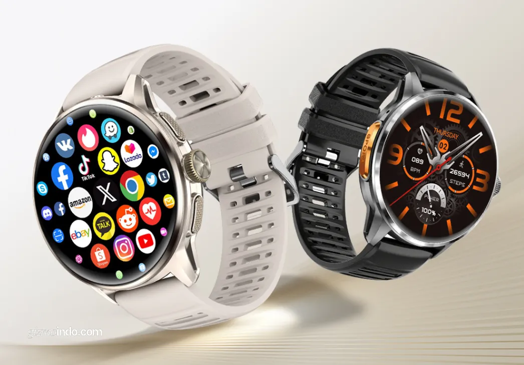 Review Fitur Rogbid Model R3 smartwatch Android 4G: Layar AMOLED, Kamera 5MP, dan Baterai Besar (Photo: Gizmochina, Rogbid)