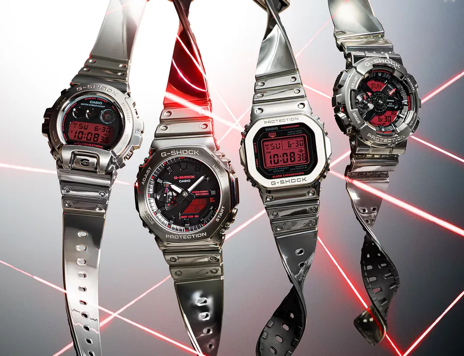 Update Koleksi Jam Tangan G-Shock Metal Bezel Terbaru dengan Dial Merah Ikonik (Photo: Casio, Gizmochina)