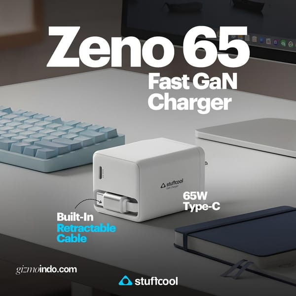 Review charger GaN 65W dengan kabel USB-C tarik-ulur: Stuffcool Zeno 65 untuk ponsel hingga laptop (Photo: Stuffcool, Samsung)