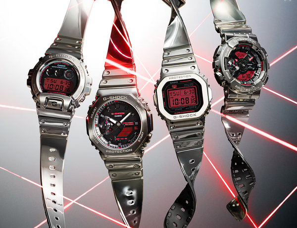 Update Koleksi Jam Tangan G-Shock Metal Bezel Terbaru dengan Dial Merah Ikonik (Photo: Casio, Gizmochina)