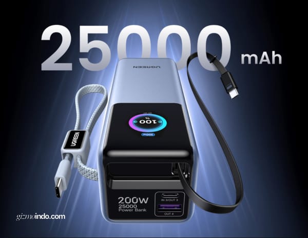 Update Lengkap Ugreen Nexode Pro 25000mAh power bank laptop: 200W, kabel USB-C ganda, dan layar TFT (Photo: Ugreen, Anker)