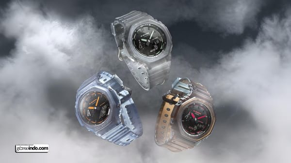 Update Resmi Casio G-Shock GA-2100 Smoke Dial dengan Desain Nightlife yang Elegan (Photo: Casio, Gizmochina)