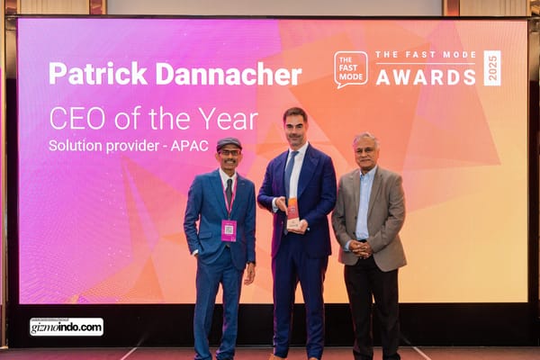 Update Resmi: CEO of the Year APAC kategori Solution Provider diraih Patrick Dannacher (Photo: ITSEC Asia; The Fast Mode)